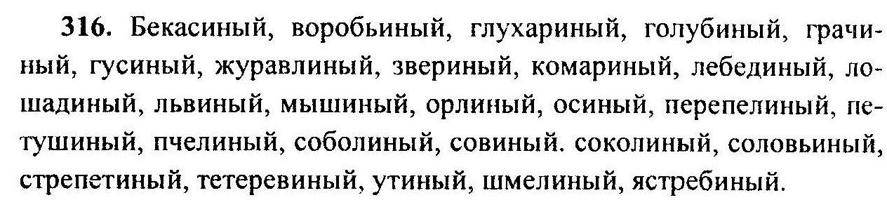 Русский язык, 6 класс, М.Т. Баранов, Л.А. Тростенцова, Т.А. Ладыженская, 2011, задание: 316