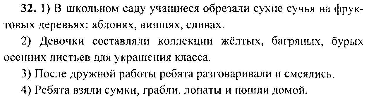Русский язык, 6 класс, М.Т. Баранов, Л.А. Тростенцова, Т.А. Ладыженская, 2011, задание: 32