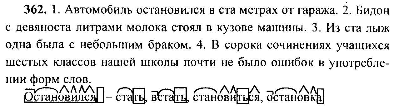 Русский язык, 6 класс, М.Т. Баранов, Л.А. Тростенцова, Т.А. Ладыженская, 2011, задание: 362