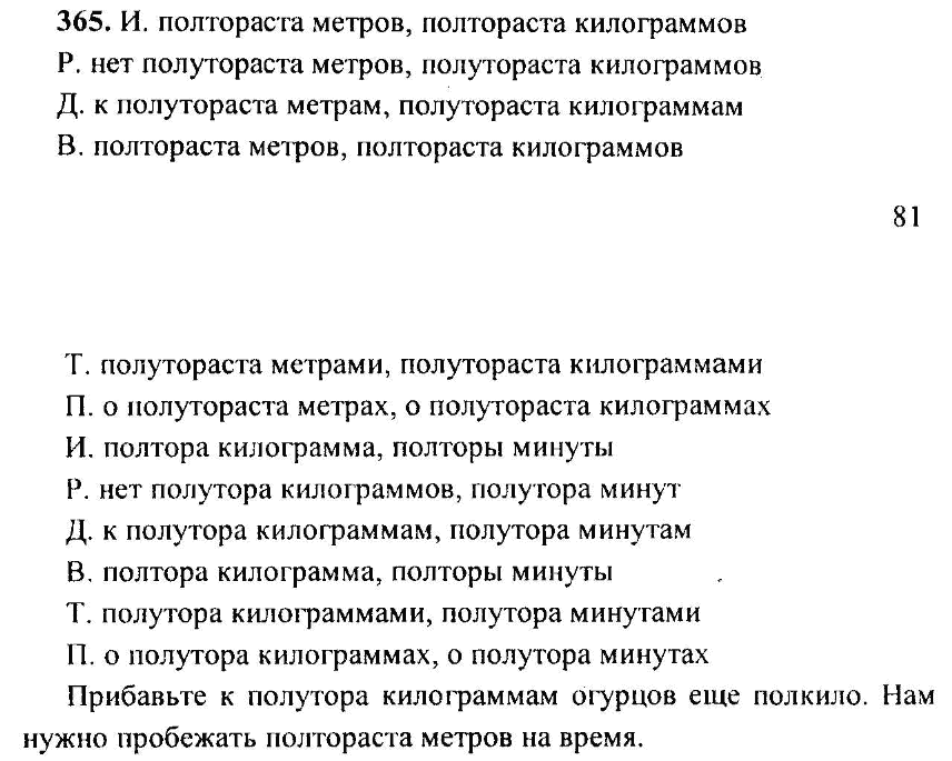 Русский язык, 6 класс, М.Т. Баранов, Л.А. Тростенцова, Т.А. Ладыженская, 2011, задание: 365