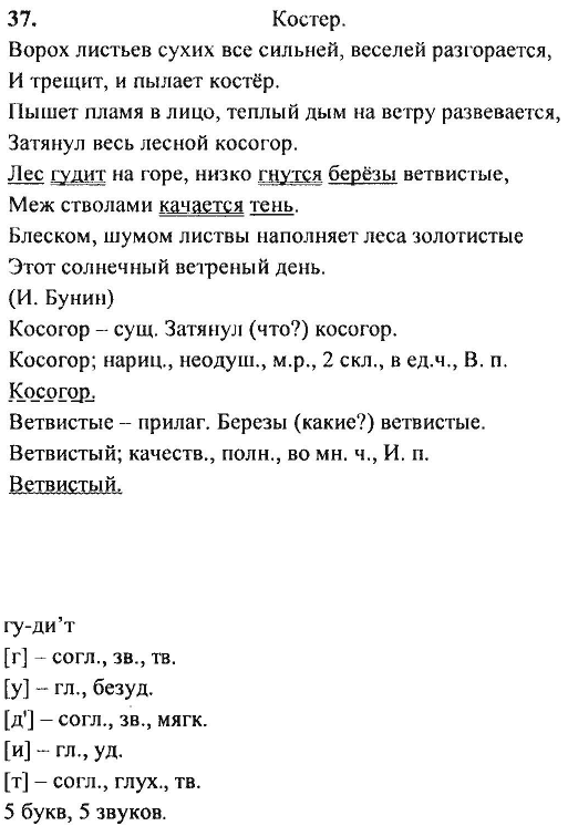 Русский язык, 6 класс, М.Т. Баранов, Л.А. Тростенцова, Т.А. Ладыженская, 2011, задание: 37