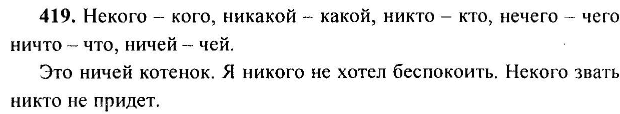 Русский язык, 6 класс, М.Т. Баранов, Л.А. Тростенцова, Т.А. Ладыженская, 2011, задание: 419