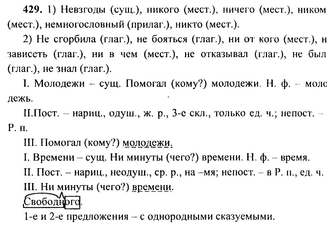Русский язык, 6 класс, М.Т. Баранов, Л.А. Тростенцова, Т.А. Ладыженская, 2011, задание: 429