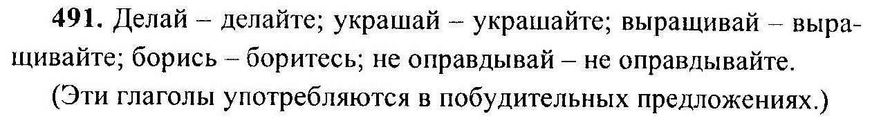 Русский язык, 6 класс, М.Т. Баранов, Л.А. Тростенцова, Т.А. Ладыженская, 2011, задание: 491