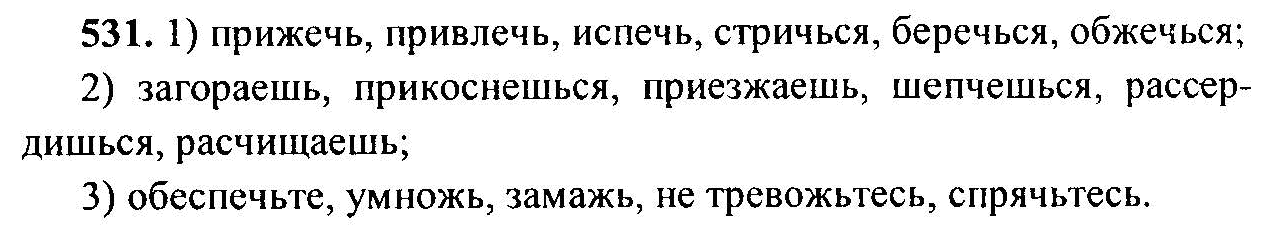 Русский язык, 6 класс, М.Т. Баранов, Л.А. Тростенцова, Т.А. Ладыженская, 2011, задание: 531
