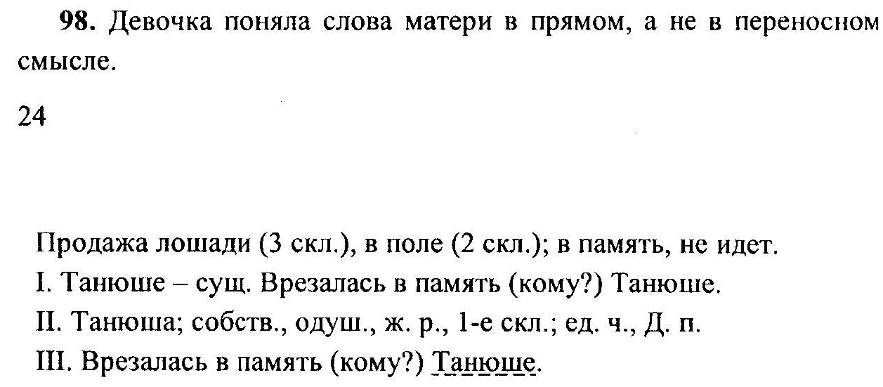 Русский язык, 6 класс, М.Т. Баранов, Л.А. Тростенцова, Т.А. Ладыженская, 2011, задание: 98