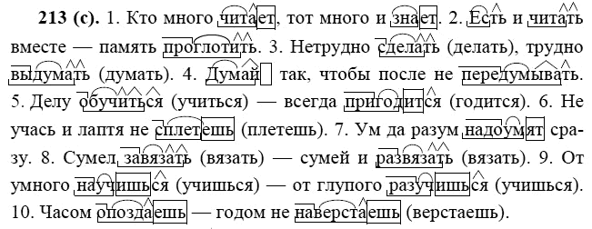 Практика, 6 класс, А.К. Лидман-Орлова, 2006 - 2012, задание: 213 (с)
