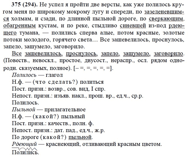 Практика, 6 класс, А.К. Лидман-Орлова, 2006 - 2012, задание: 375 (294)