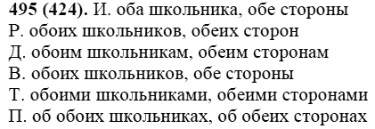 Практика, 6 класс, А.К. Лидман-Орлова, 2006 - 2012, задание: 495 (424)