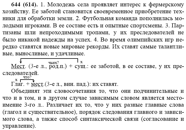 Практика, 6 класс, А.К. Лидман-Орлова, 2006 - 2012, задание: 644 (614)