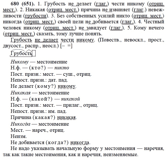 Практика, 6 класс, А.К. Лидман-Орлова, 2006 - 2012, задание: 680 (651)