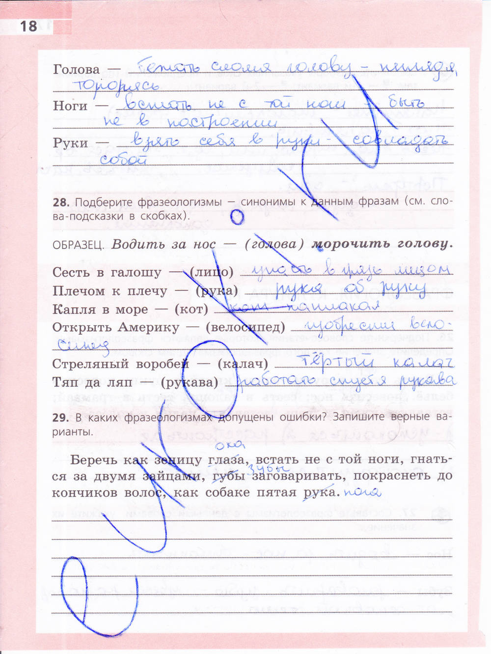 Рабочая тетрадь, 6 класс, Ефремова Е.А., 2012, задание: стр. 18