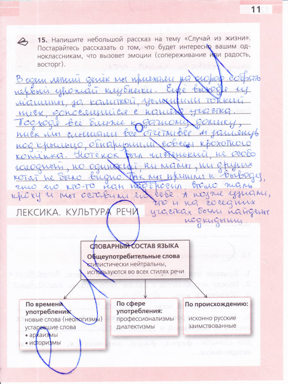 Рабочая тетрадь, 6 класс, Ефремова Е.А., 2012, задание: стр. 11