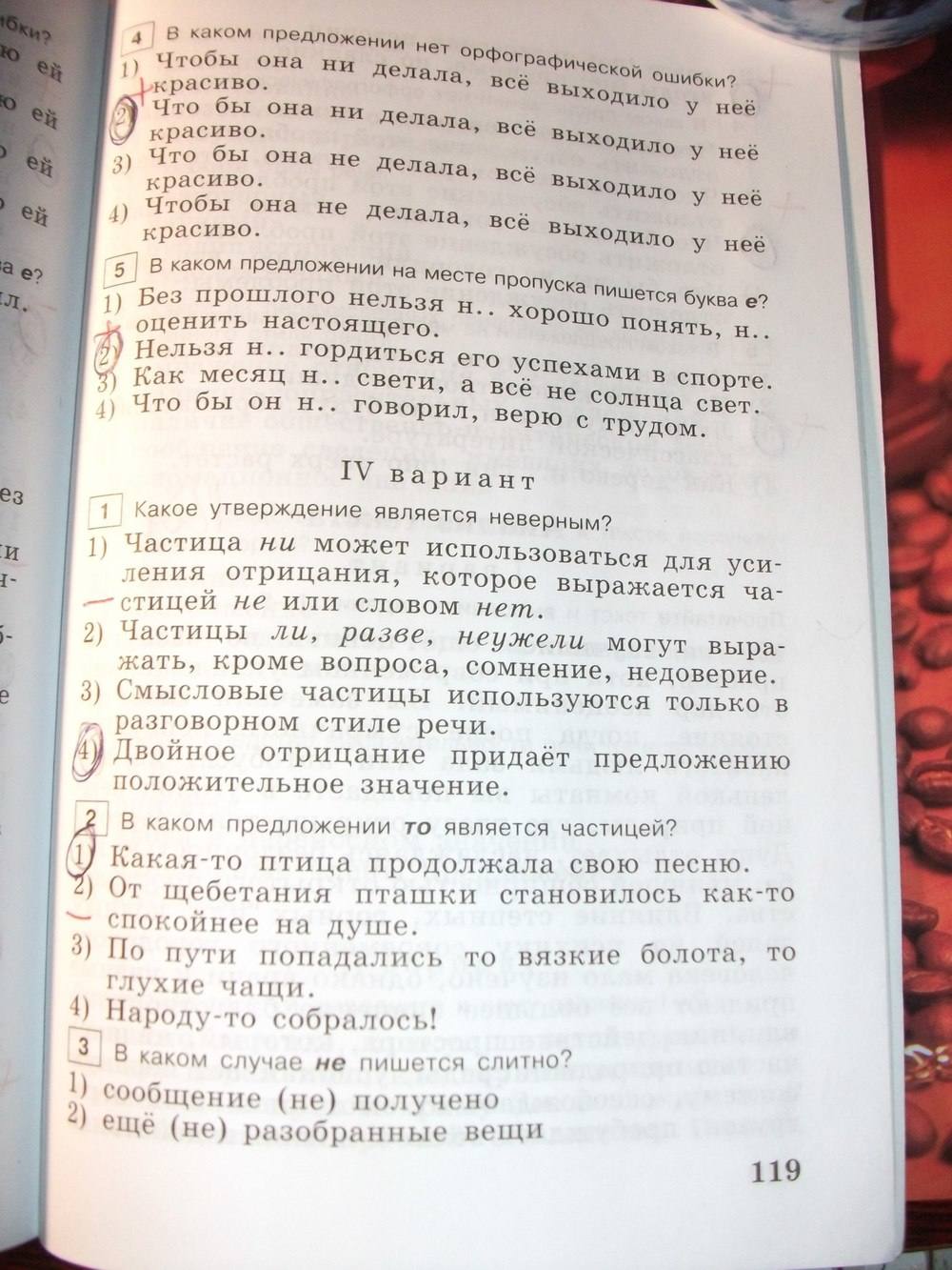 Тестовые задания, 6 класс, Богданова Г.А. Супер, 2016, задание: стр. 119