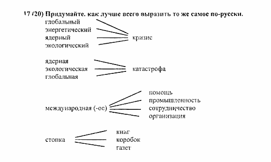 Student's Book - Activity book - Home reading, 6 класс, Афанасьева, Михеева, 2010 / 2004, Unit 5. Экология Задача: 17(20)