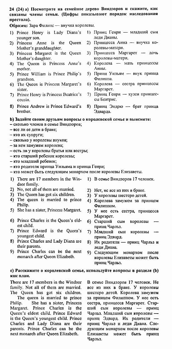 Student's Book - Activity book - Home reading, 6 класс, Афанасьева, Михеева, 2010 / 2004, Unit 9. England Задача: 24(24)