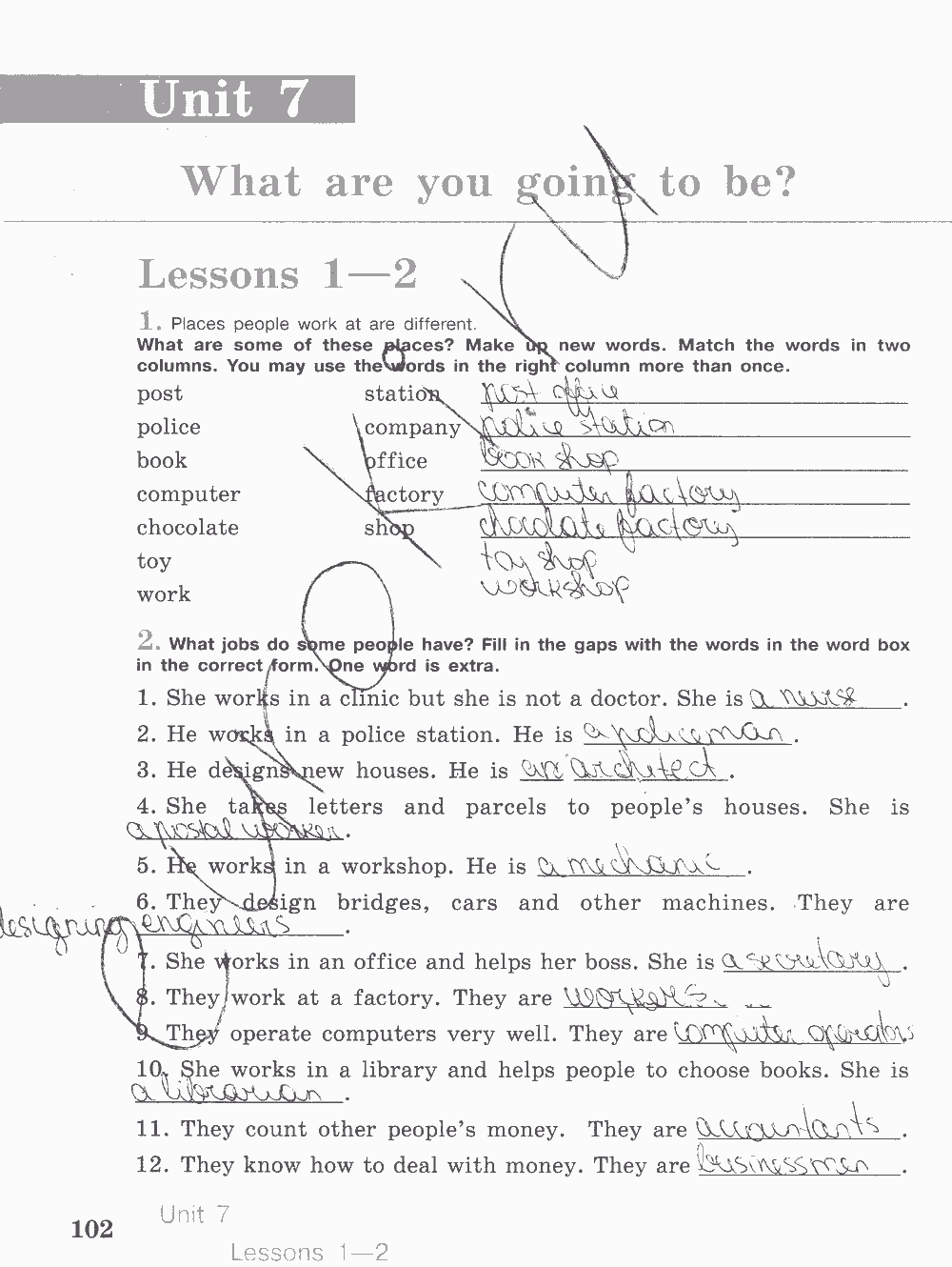 Activity book, 6 класс, Кузовлев, Лапа, 2015, задание: стр. 102