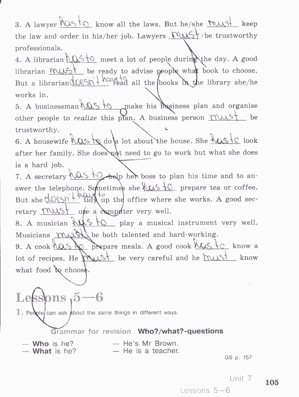 Activity book, 6 класс, Кузовлев, Лапа, 2015, задание: стр. 105