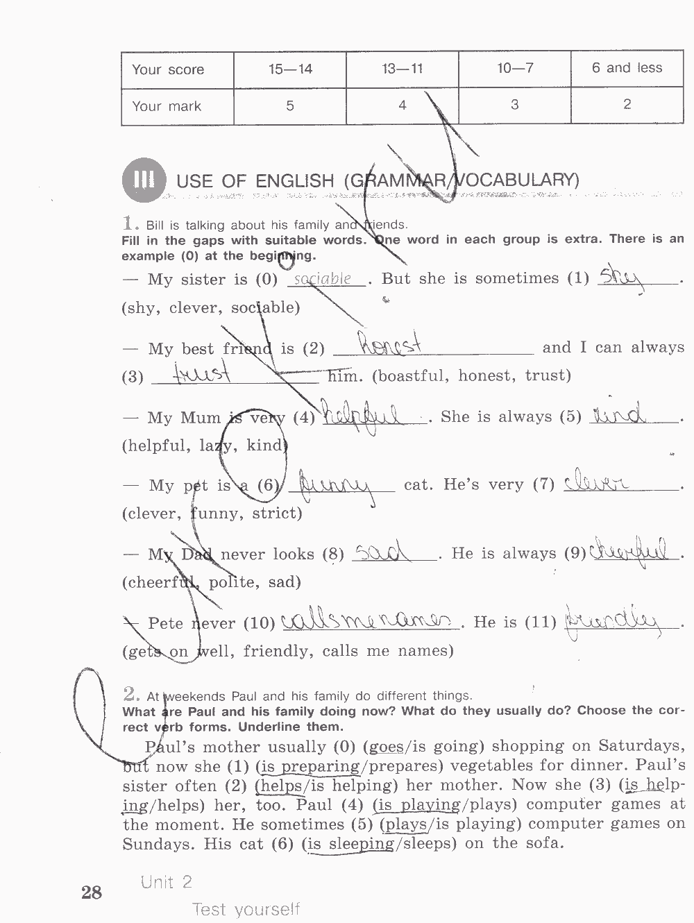 Activity book, 6 класс, Кузовлев, Лапа, 2015, задание: стр. 28