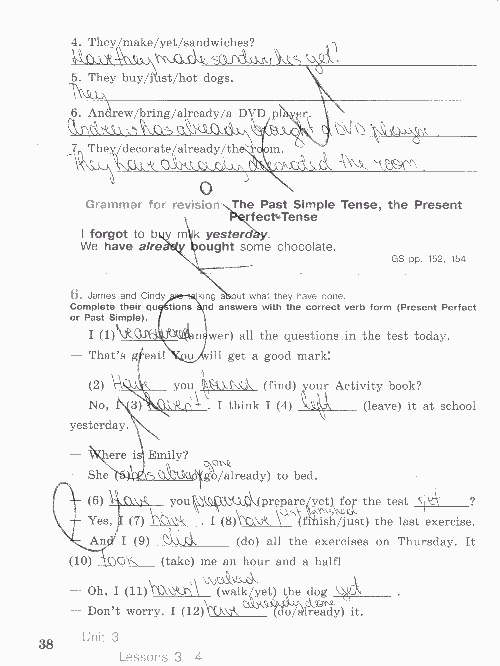 Activity book, 6 класс, Кузовлев, Лапа, 2015, задание: стр. 38