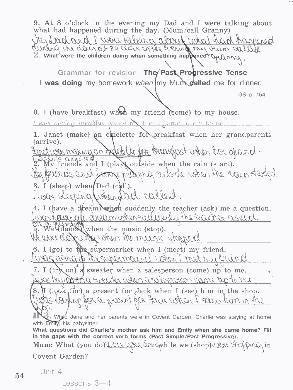 Activity book, 6 класс, Кузовлев, Лапа, 2015, задание: стр. 54