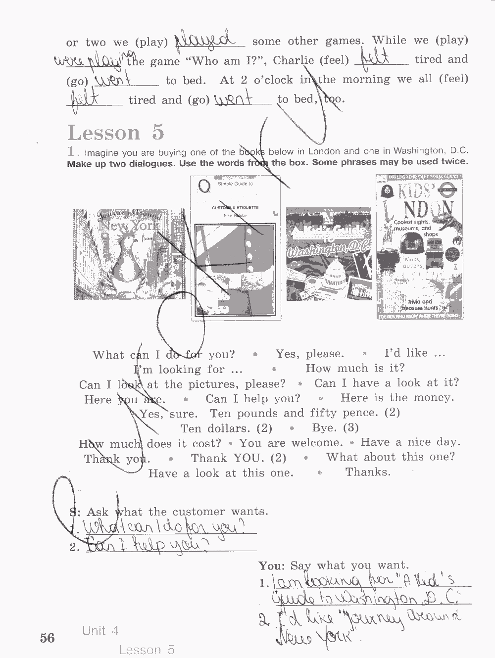 Activity book, 6 класс, Кузовлев, Лапа, 2015, задание: стр. 56