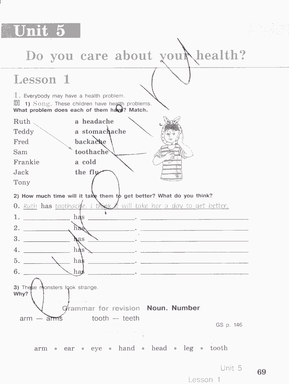 Activity book, 6 класс, Кузовлев, Лапа, 2015, задание: стр. 69