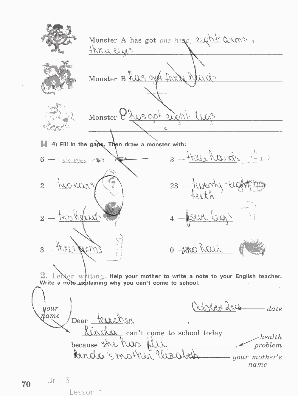 Activity book, 6 класс, Кузовлев, Лапа, 2015, задание: стр. 70