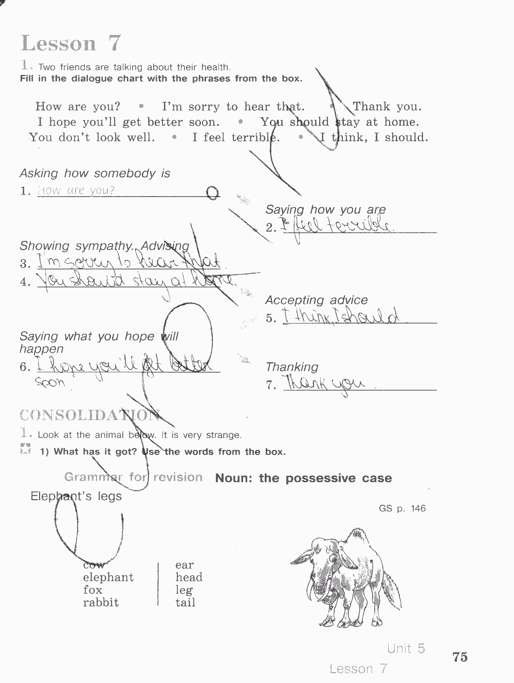 Activity book, 6 класс, Кузовлев, Лапа, 2015, задание: стр. 75