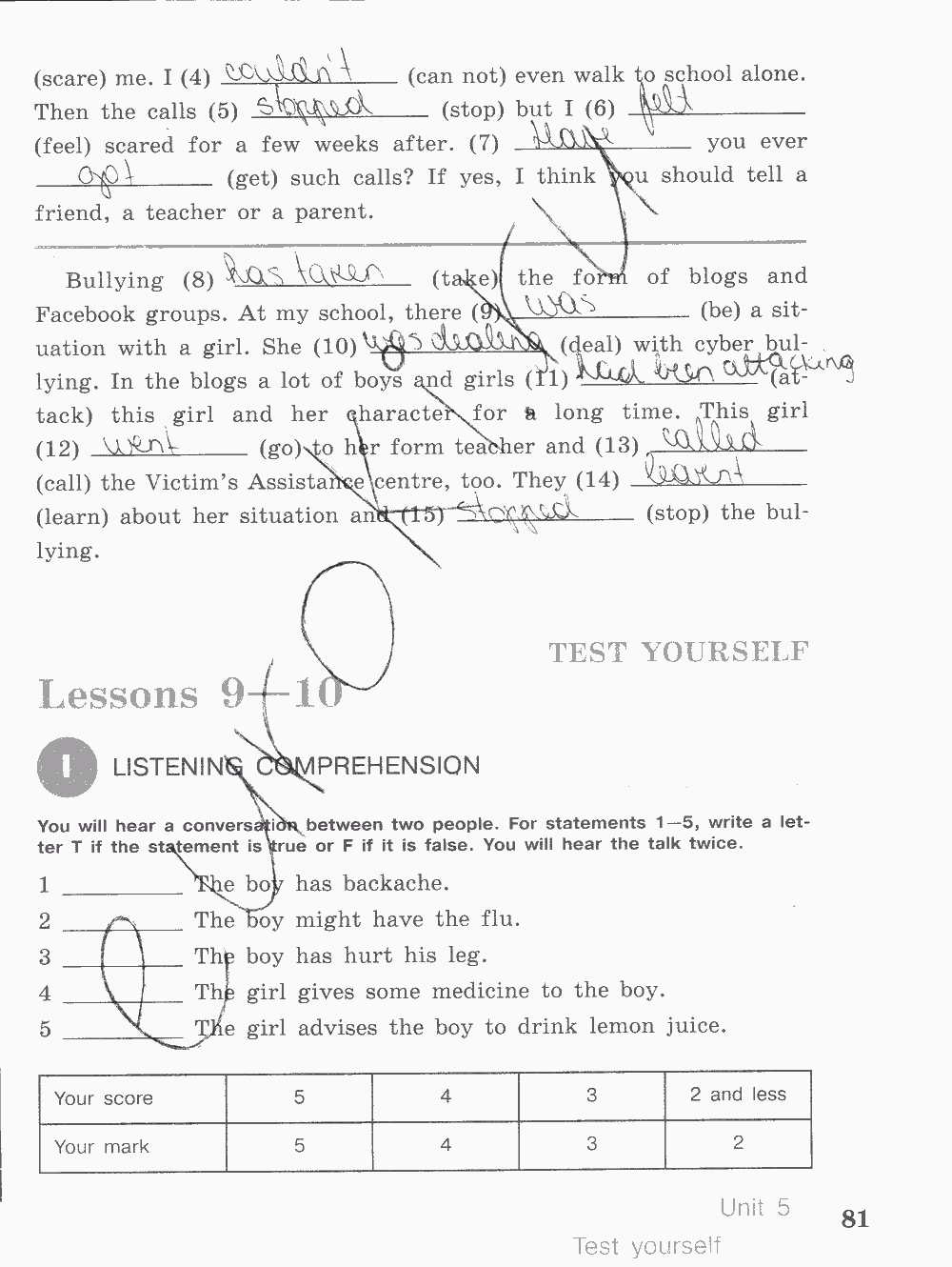 Activity book, 6 класс, Кузовлев, Лапа, 2015, задание: стр. 81