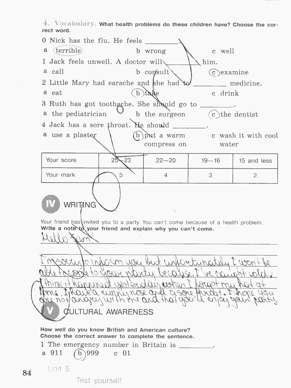 Activity book, 6 класс, Кузовлев, Лапа, 2015, задание: стр. 84