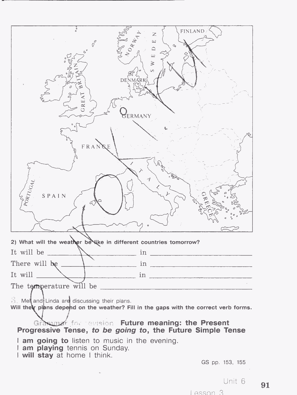 Activity book, 6 класс, Кузовлев, Лапа, 2015, задание: стр. 91