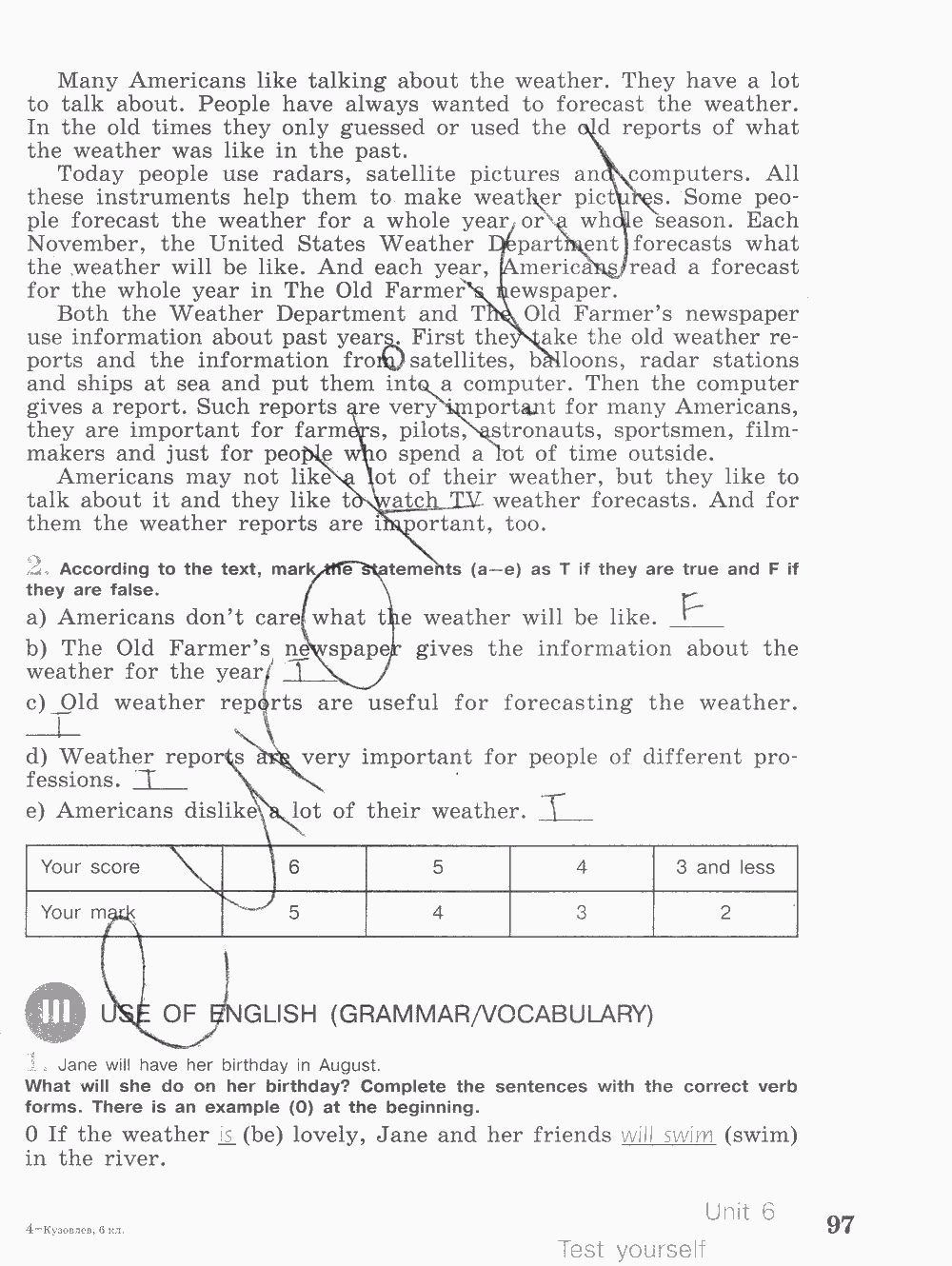 Activity book, 6 класс, Кузовлев, Лапа, 2015, задание: стр. 97