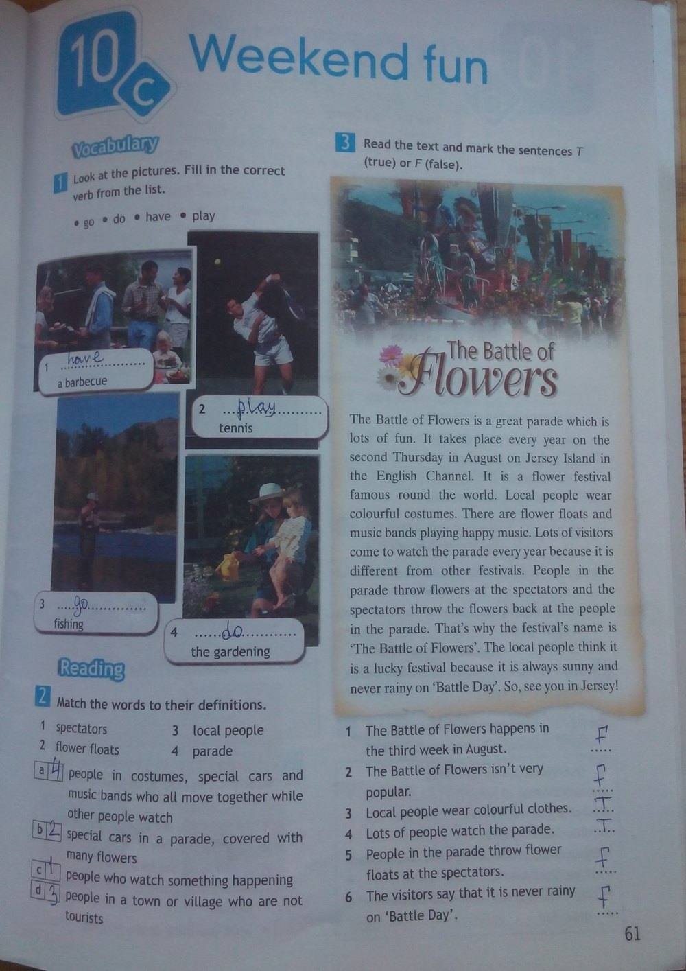 Spotlight Рабочая тетрадь(Workbook), 6 класс, Ваулина, Эванс, Дули, 2011, задание: стр. 61