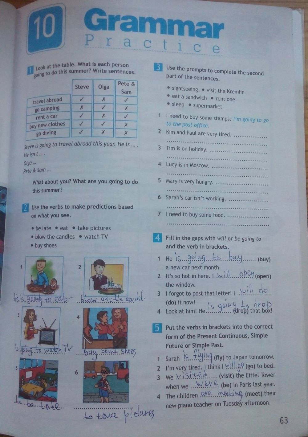 Spotlight Рабочая тетрадь(Workbook), 6 класс, Ваулина, Эванс, Дули, 2011, задание: стр. 63