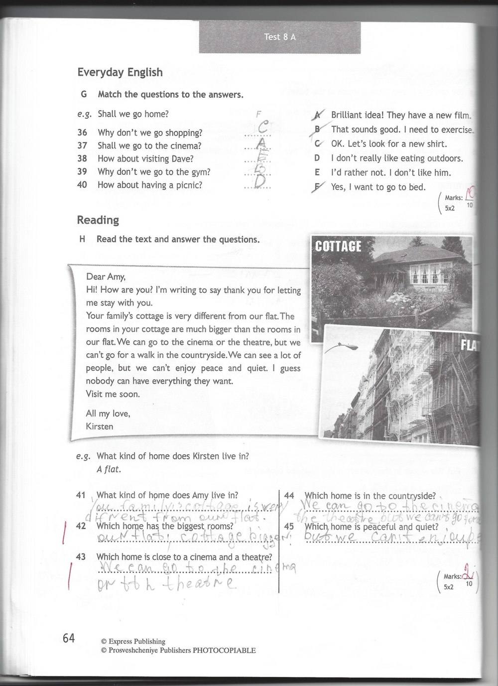 Spotlight 6: Test Booklet, 6 класс, Ваулина, Эванс, Дули, 2010, задание: стр. 64