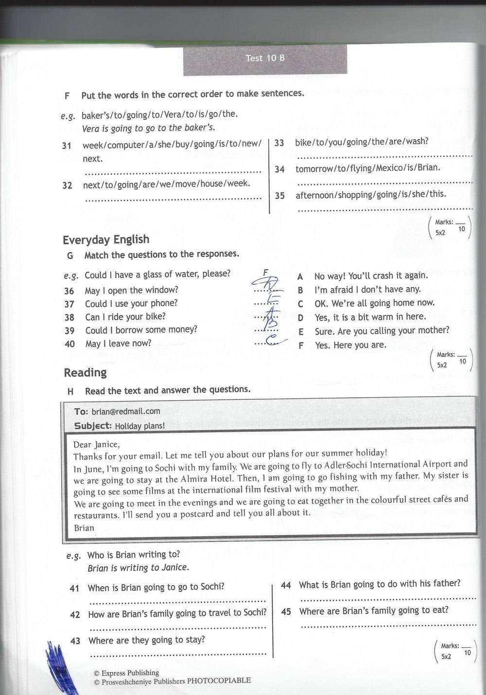 Spotlight 6: Test Booklet, 6 класс, Ваулина, Эванс, Дули, 2010, задание: стр. 84