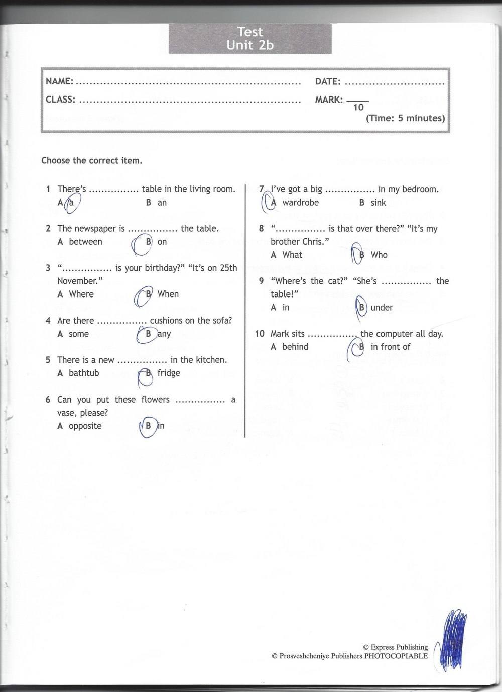 Spotlight 6: Test Booklet, 6 класс, Ваулина, Эванс, Дули, 2010, задание: стр. 93