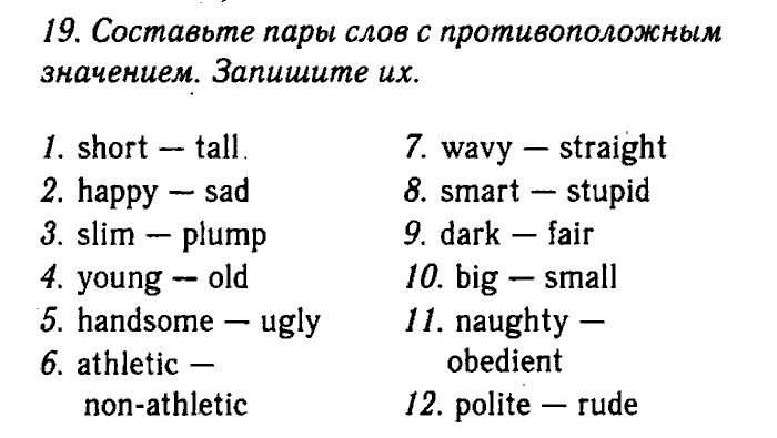 Enjoy English Учебник(Students Book) и Рабочая тетрадь(Workbook), 6 класс, Биболетова, Бабушис, Снежко, 2014, Модуль I. Организуем международный исследовательский клуб, Рабочая тетрадь 1 Задание: 19