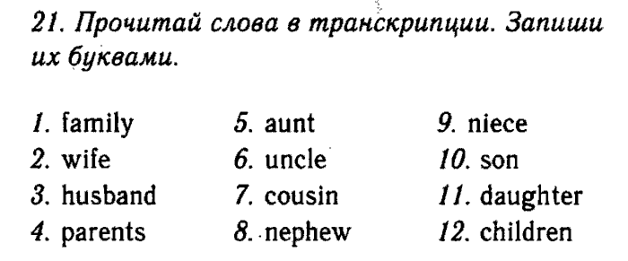 Enjoy English Учебник(Students Book) и Рабочая тетрадь(Workbook), 6 класс, Биболетова, Бабушис, Снежко, 2014, Модуль I. Организуем международный исследовательский клуб, Рабочая тетрадь 1 Задание: 21