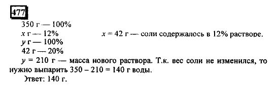 Часть 1, 6 класс, Дорофеев, Петерсон, 2010, задание: 477