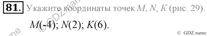 Математика, 6 класс, Зубарева, Мордкович, 2005-2012, §3. Модуль числа. Противоположные числа Задание: 81