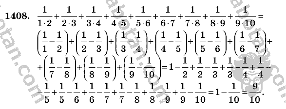 Математика, 6 класс, Виленкин, Жохов, 2004 - 2010, задание: 1408