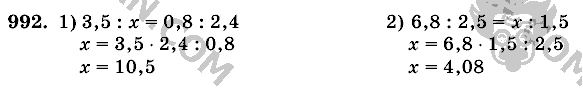 Математика, 6 класс, Виленкин, Жохов, 2004 - 2010, задание: 992