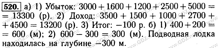 Математика, 6 класс, Бунимович, Кузнецова, Минаева, 2011-2013, Учебник Задание: 520