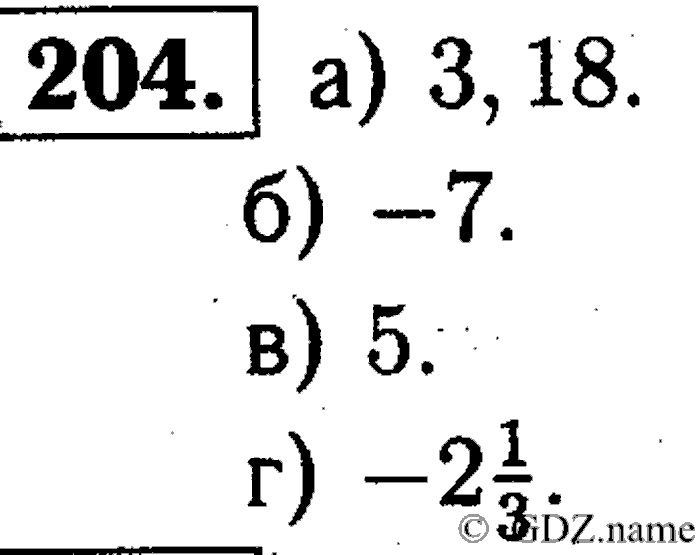 Математика, 6 класс, Чесноков, Нешков, 2014, Самостоятельные работы — Вариант 2 Задание: 204