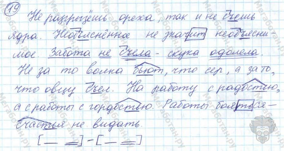 Русский язык, 7 класс, Баранов, 2007 - 2011, задание: 19