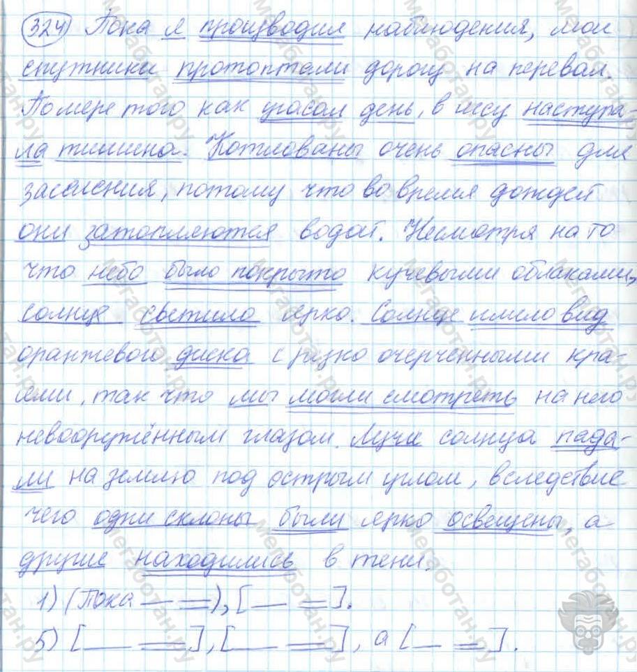 Русский язык, 7 класс, Баранов, 2007 - 2011, задание: 324