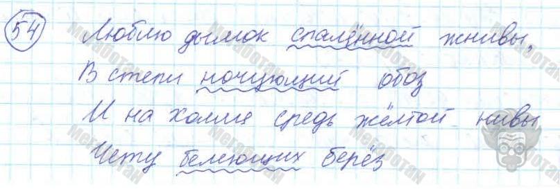Русский язык, 7 класс, Баранов, 2007 - 2011, задание: 54