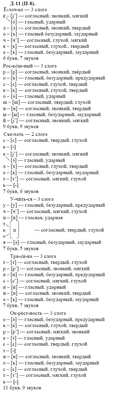 3-е изд, 7 класс, М.М. Разумовская, 2006 / 1999, задание: д11п8